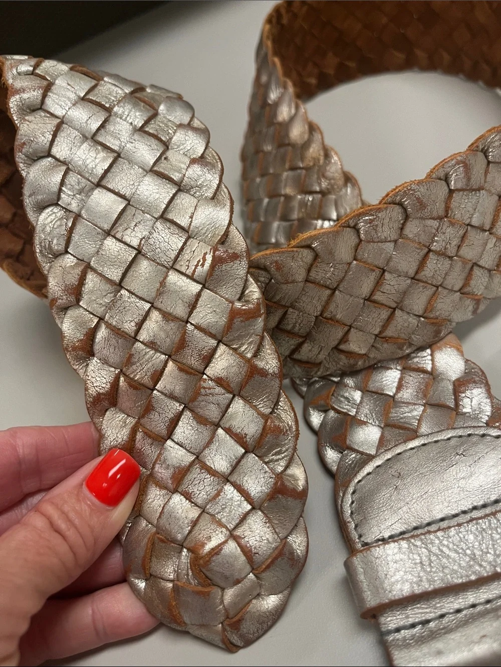 Fossil braided leather